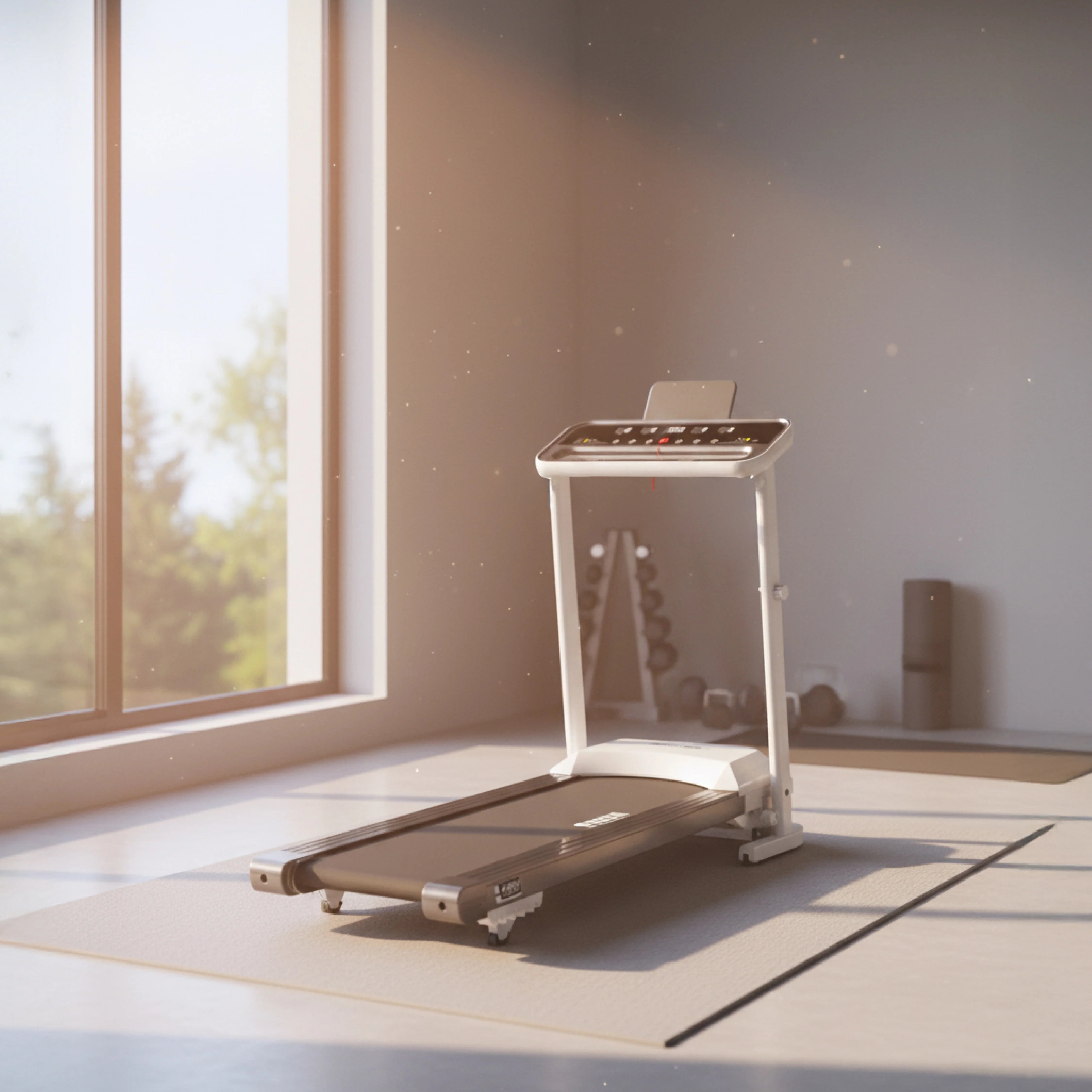 Asli Global Treadmill, 400W Rated Motor Power - Foldable Running Machine with Compact Design with Incline-Buy In Kuwait