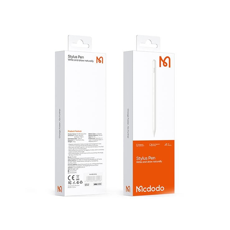 Mcdodo PN-8920 Stylus Pen with Palm Rejection - TQ STORE
