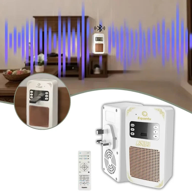 Equantu SQ669 Quran Speaker with Night Light and Remote Control