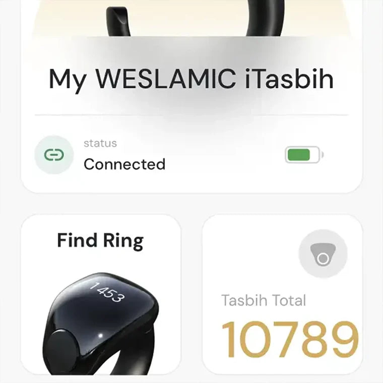 Weslamic iTasbih Ring - Faith