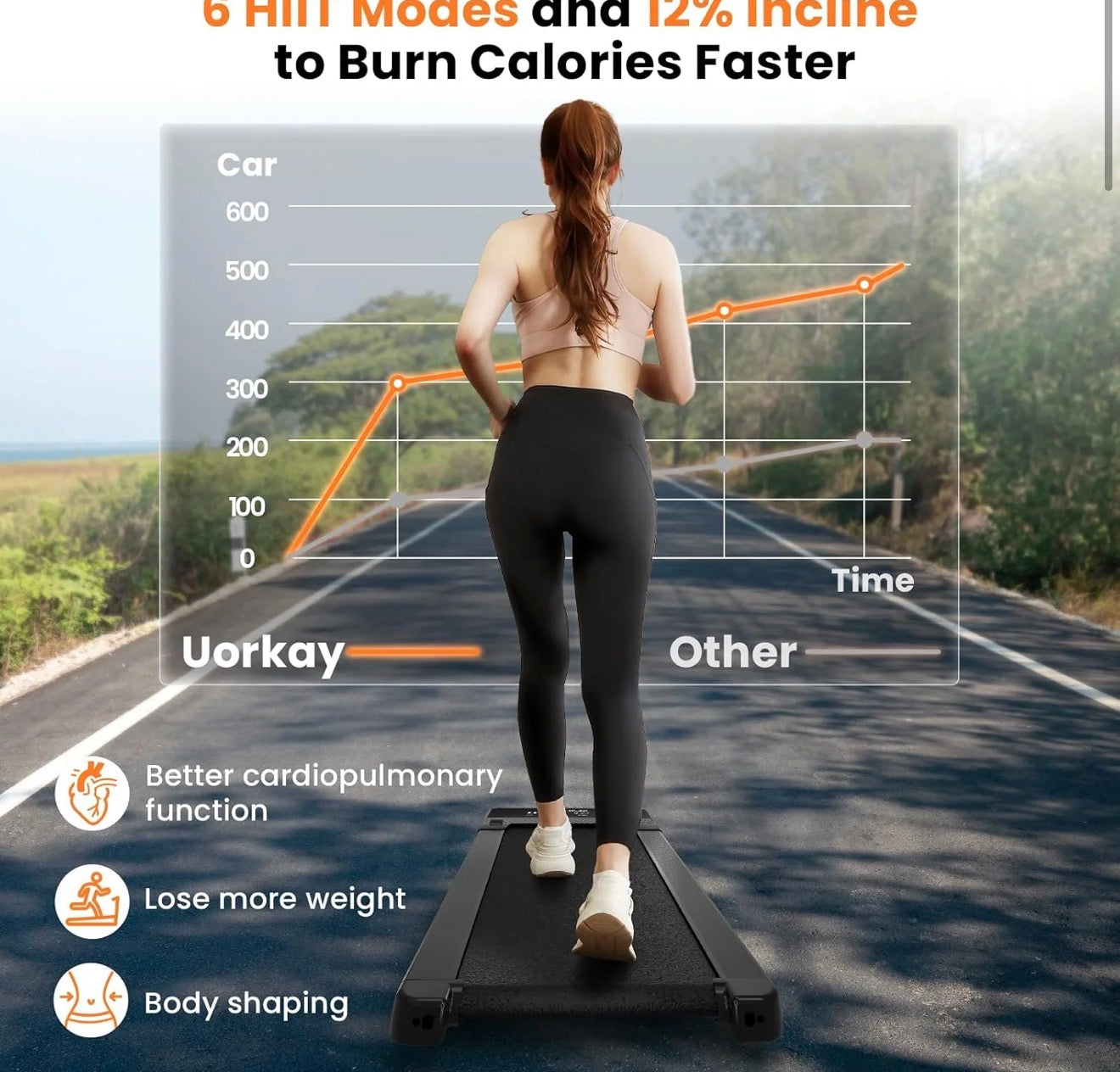 Black Bull UMWP105 Walking Pad Foldable Treadmill - Black- Buy In Kuwait