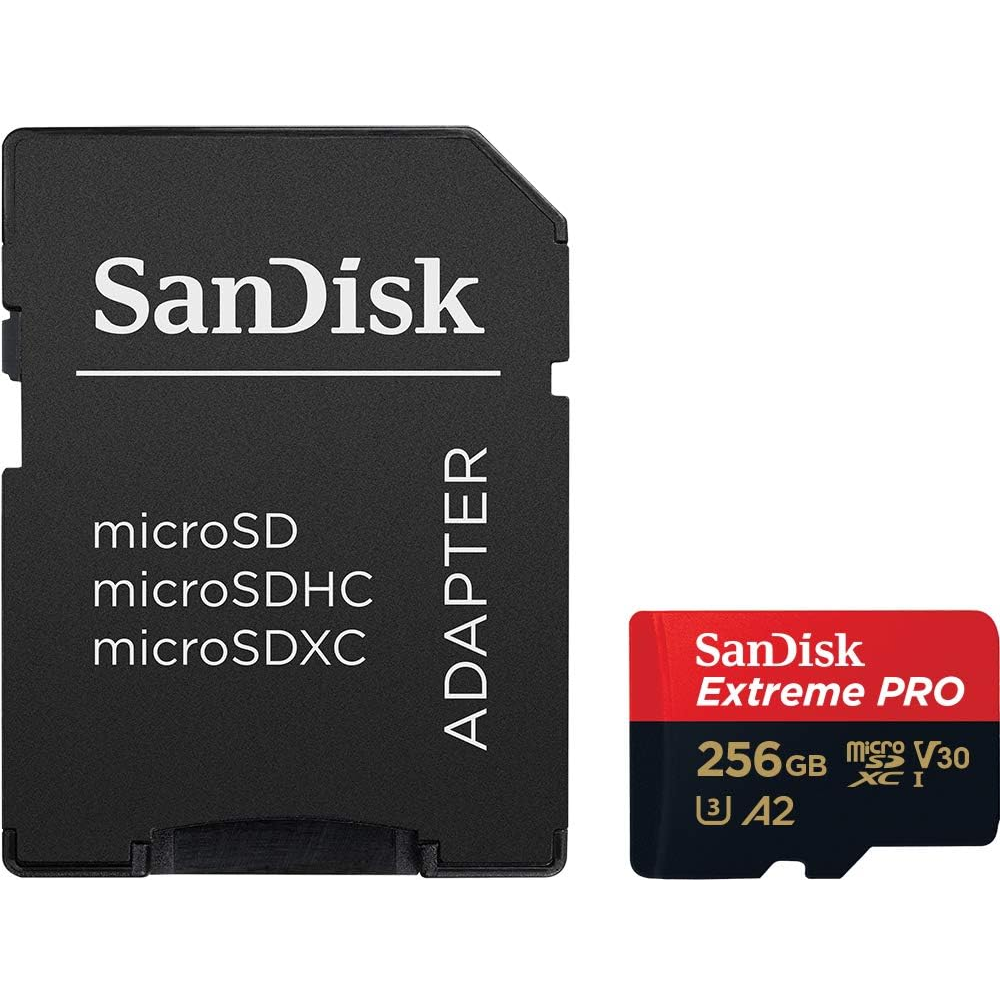 SanDisk 256GB Extreme Pro microSD Memory Card – 200MB/s