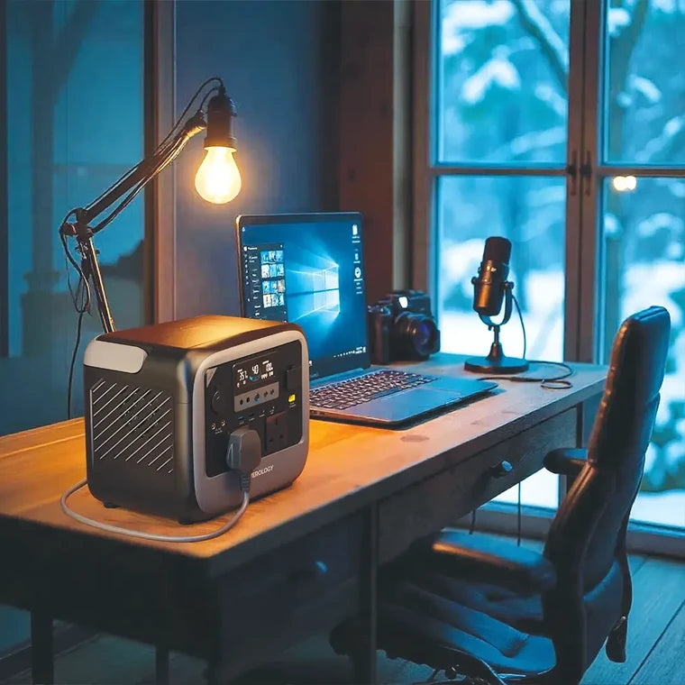 POWEROLOGY PATER II PORTABLE POWER STATION 700W - GRAY ( باورولوجي باتر II محطة طاقة محمولة 700 واط - رمادي )