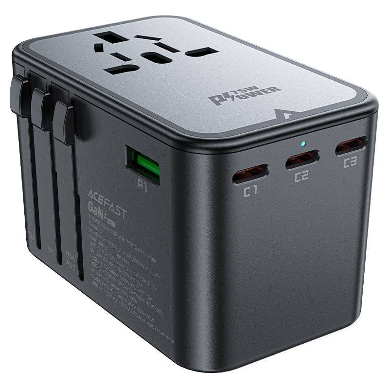 ACEFAST Z1 PD75W GaN Travel Charging Adapter. - TQ STORE