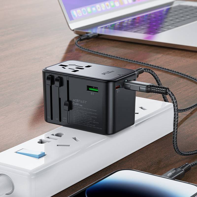 ACEFAST Z1 PD75W GaN Travel Charging Adapter - TQ STORE