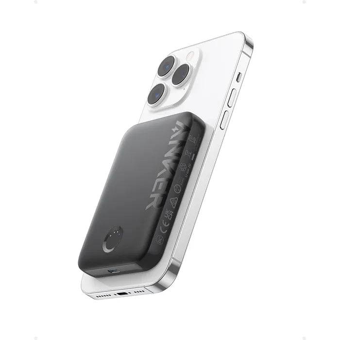 ANKER 321 MAGGO BATTERY (POWERCORE 5K) 5,000MAH MAGNETIC WIRELESS PORTABLE CHARGER - BLACK - TQ STORE