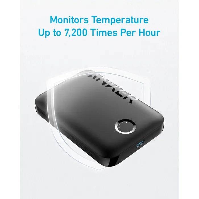 ANKER 321 MAGGO BATTERY (POWERCORE 5K) 5,000MAH MAGNETIC WIRELESS PORTABLE CHARGER - BLACK - TQ STORE