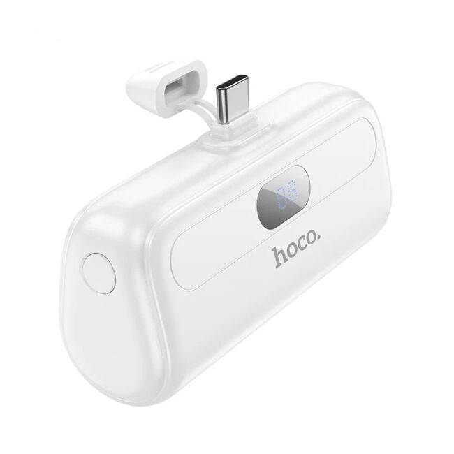 Hoco J116 Portable USB-C Power Bank 5000mAh – White - TQ STORE