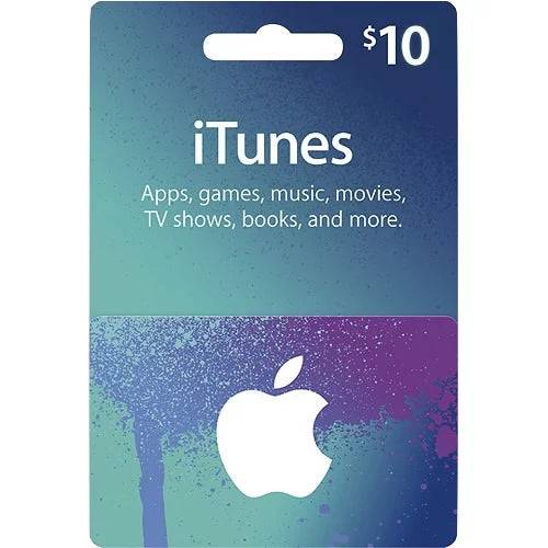 iTunes Gift Card $10 - Delivery in 1 min - TQ STORE