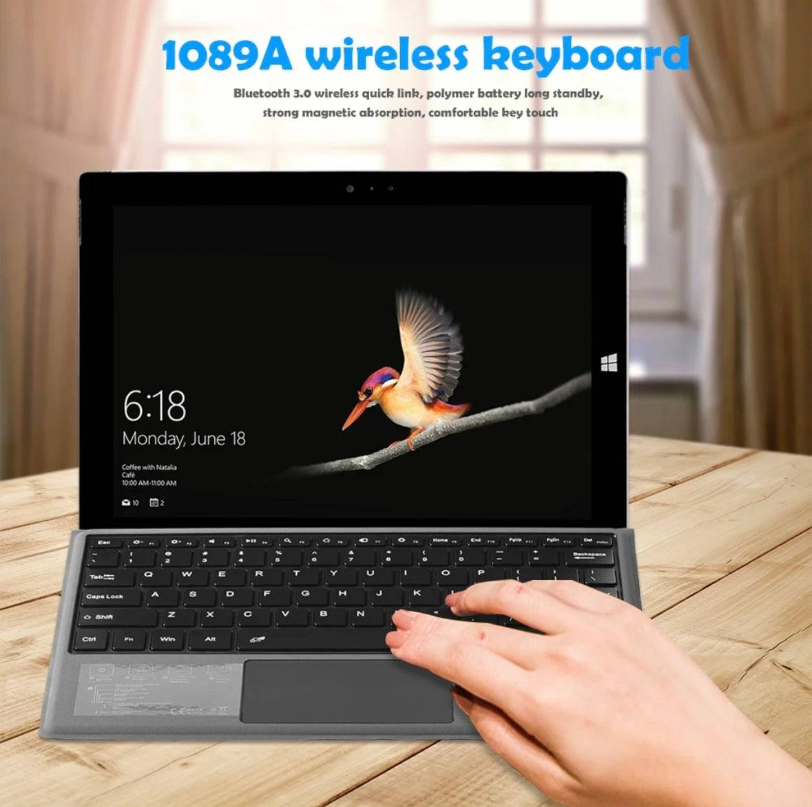 Smart Keyboard for Microsoft Surface Pro 4/5/6/7 Arabic English Keyboard ( Made in China ) - TQ STORE