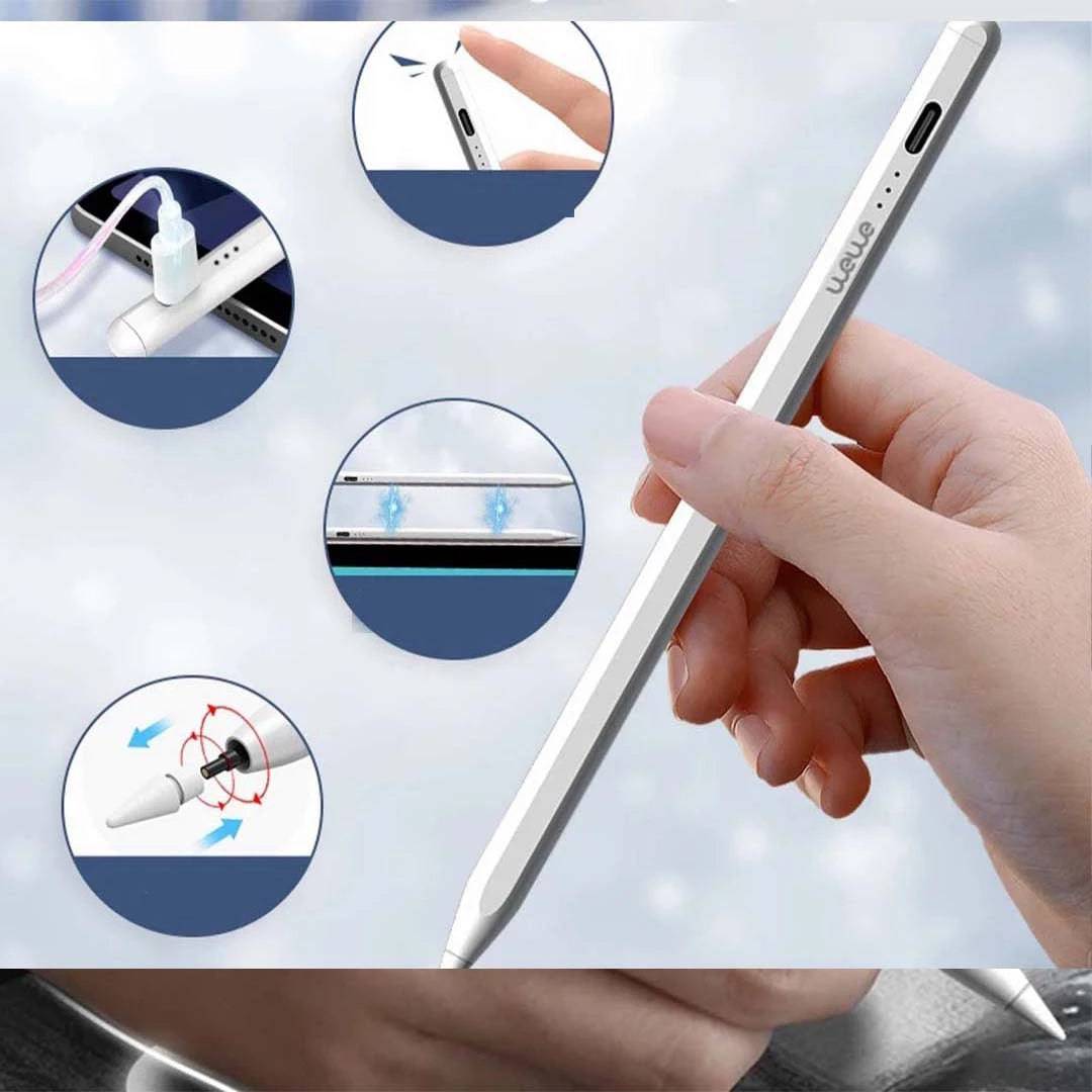 Wewe Active Pen for Apple iPad with 3 Replaceable Additional Tips - TQ STORE