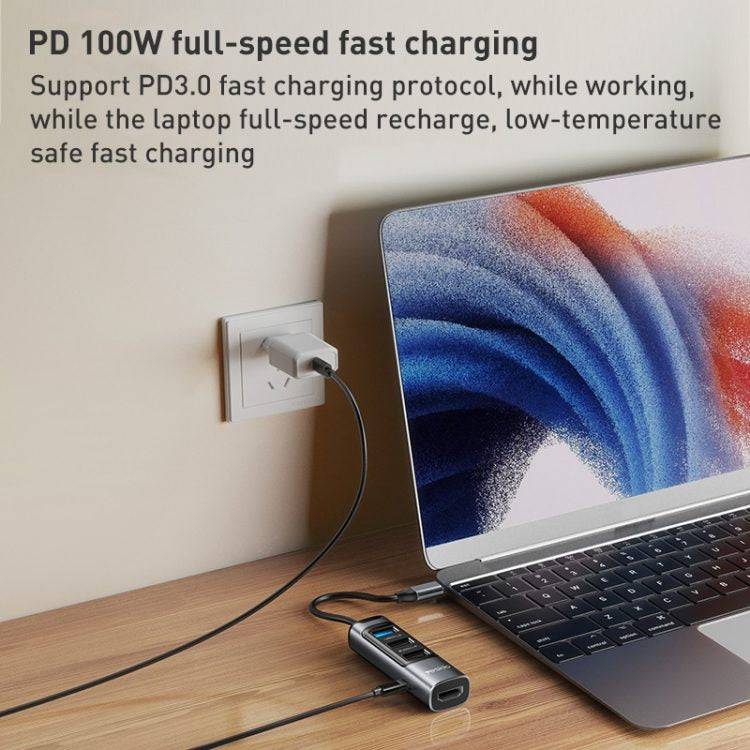 Yesido HB22 5 in 1 USB-C / Type-C Multifunction Docking Station HUB Adapter - TQ STORE