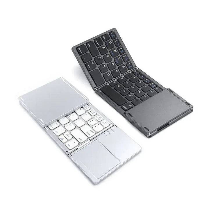 Foldable Bluetooth Keyboard With Touch Pad B033 (English Arabic) - TQ STORE