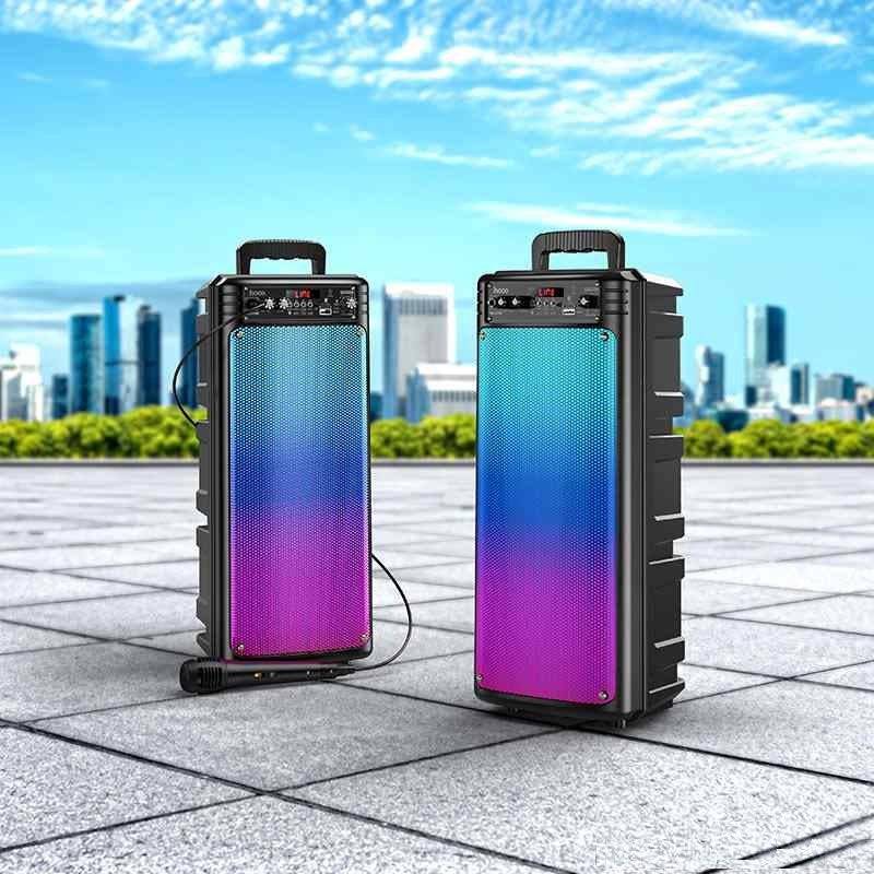 Hoco BS52 LED Portable Wireless Speaker With Mic. - TQ STORE