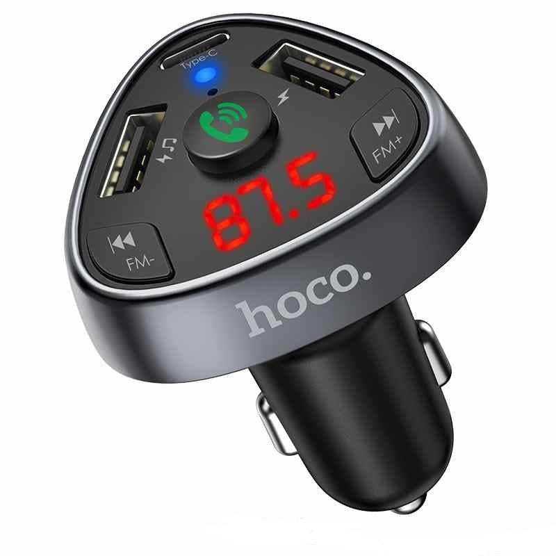 Hoco E51 Car Charger With BT FM Transmitter type-c 18W - TQ STORE