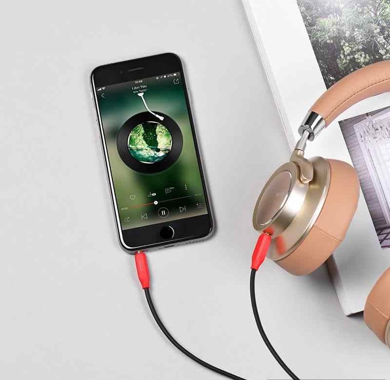 Hoco UPA12 3.5mm to 3.5mm Audio AUX with microphone Cable - TQ STORE