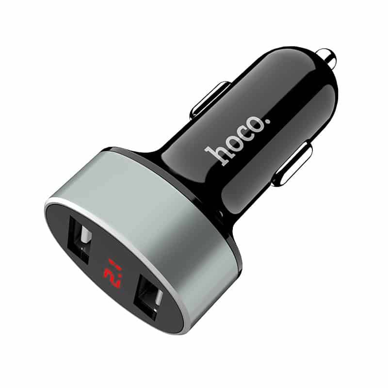 Hoco Z26 Car Charger « High praise» Digital Display Dual USB Port - TQ STORE