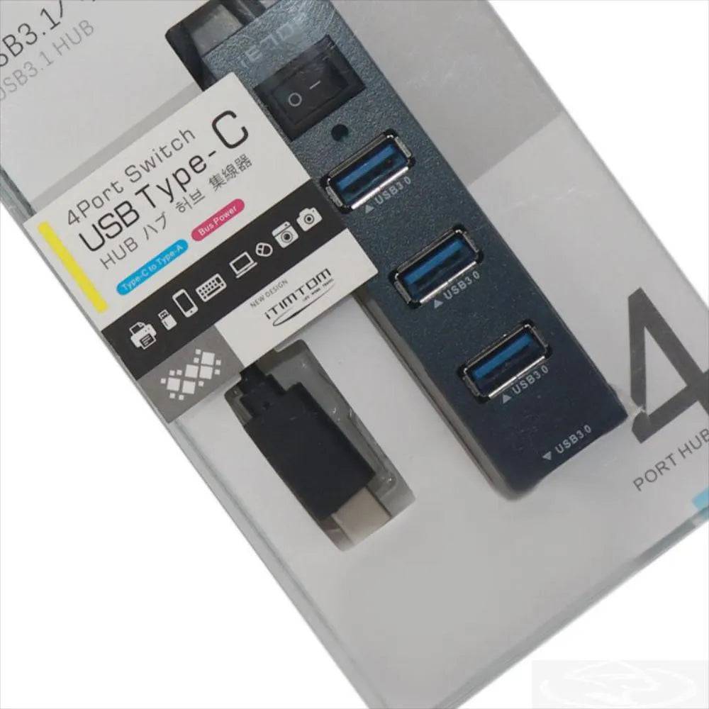 IETOP USB C 4 Ports Hub with Switch - TQ STORE