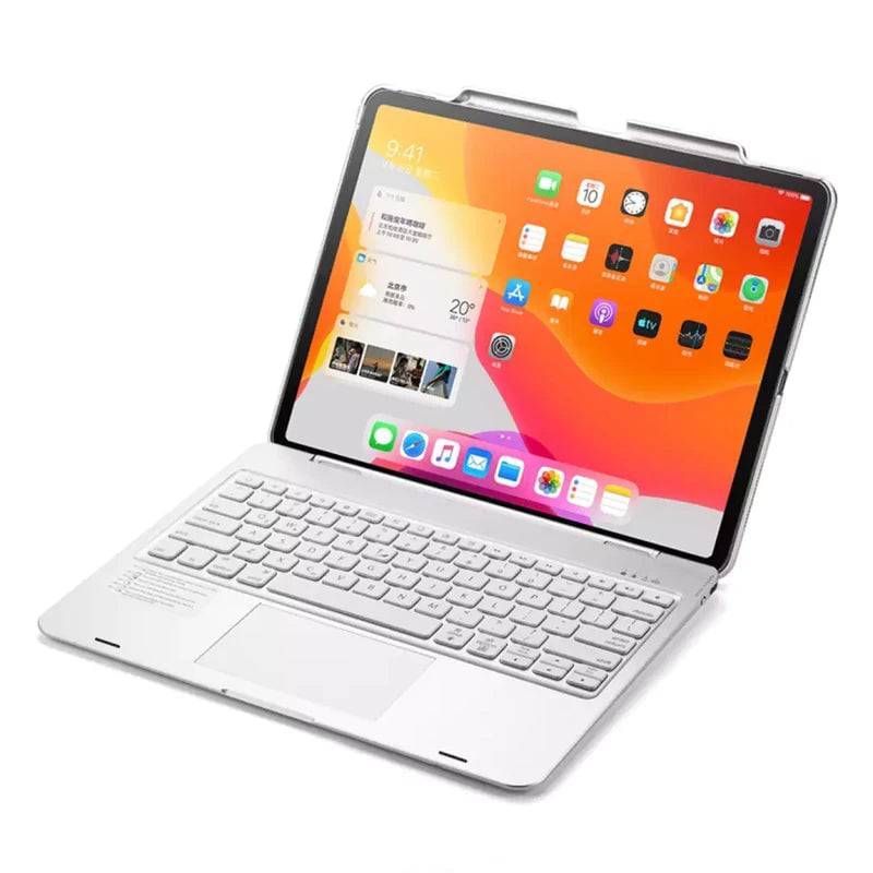 F17 Wireless Keyboard Case 360 Degree Rotation Arabic English ( iPad Not Included ) - TQ STORE