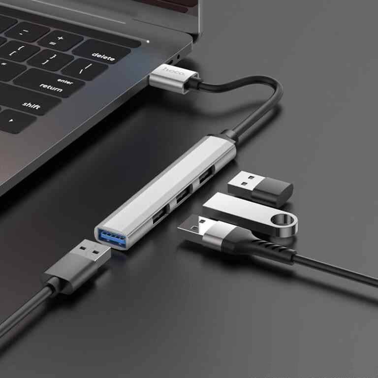 Hoco HB26 4-in-1 Hub USB Male to USB 3.0 Female - TQ STORE