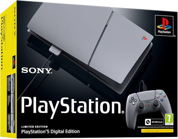 جهاز بلايستيشن 5 نسخة الديجيتال إصدار الثلاثين سنة (30th anniversary) النسخة الأوروبية - 1 تيرابايت      SONY PLAYSTATION 5 DIGITAL EDITION CONSOLE – 30TH ANNIVERSARY LIMITED EDITION