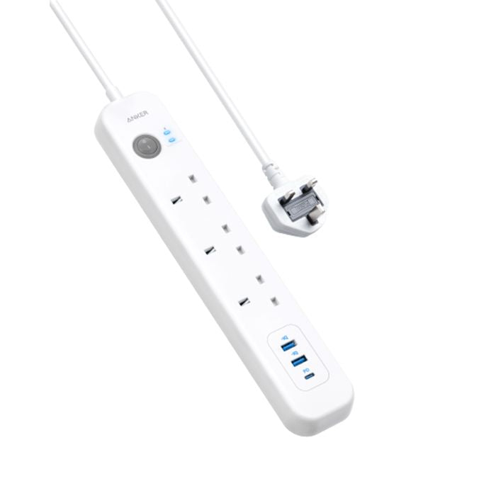 ANKER POWEREXTEND USB-C 6-IN-1 POWERSTRIP - WHITE