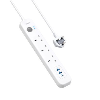 ANKER POWEREXTEND USB-C 6-IN-1 POWERSTRIP - WHITE