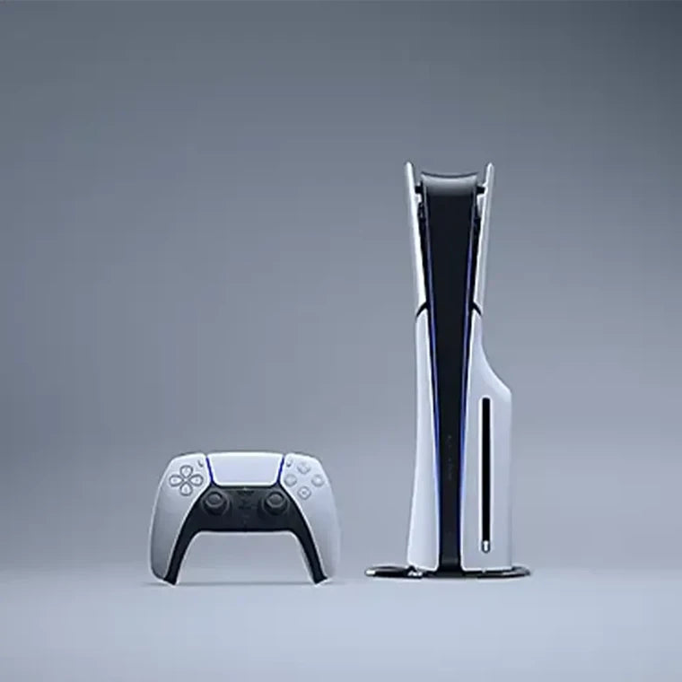 PlayStation 5 Slim Disc Edition Console with Two DualSense Controllers - R2