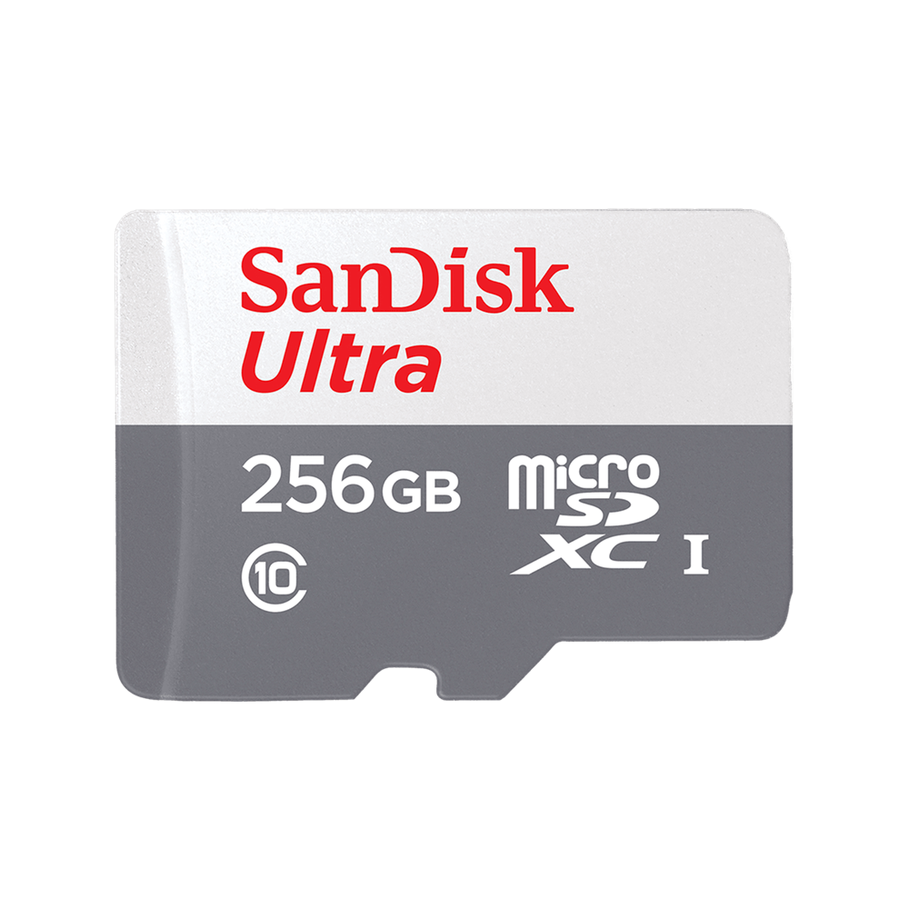 SanDisk 256GB Ultra microSD Card, 100MB/s