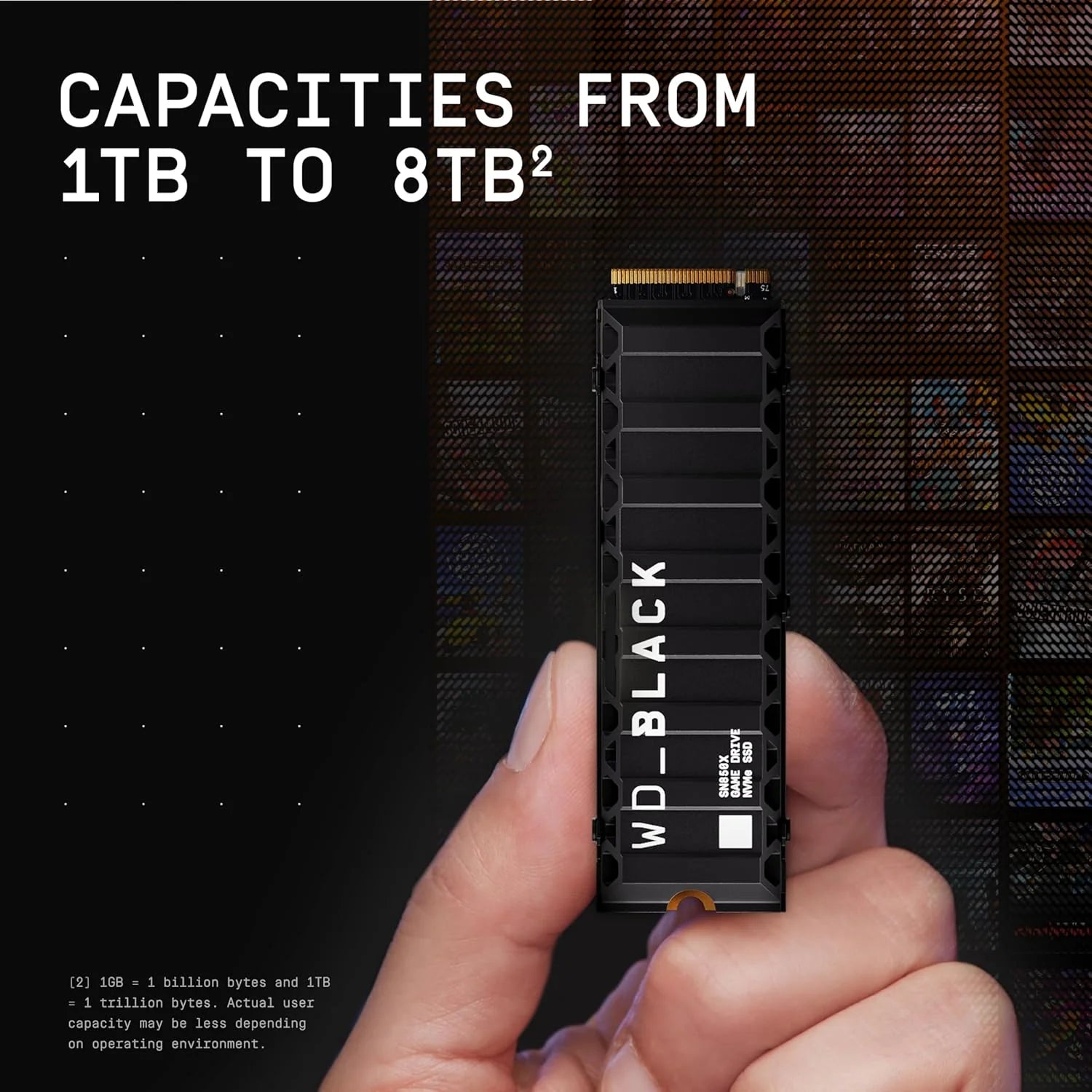 هاردسك SSD داخلي ١ تيرابايت (الجيل الرابع PCIe) دبليو دي بلاك مزود بمبرد حراري 

1TB WD BLACK™ SN850P NVMe™ SSD for PS5™ consoles with Heatsink - TQ STORE