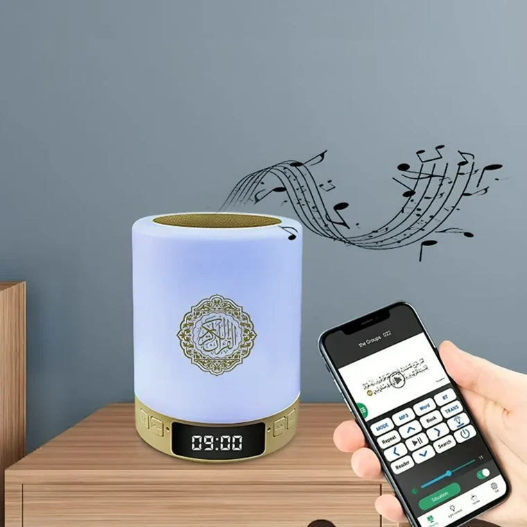 Equantu SQ122 Touch Lamp Azan Clock and Quran Speaker