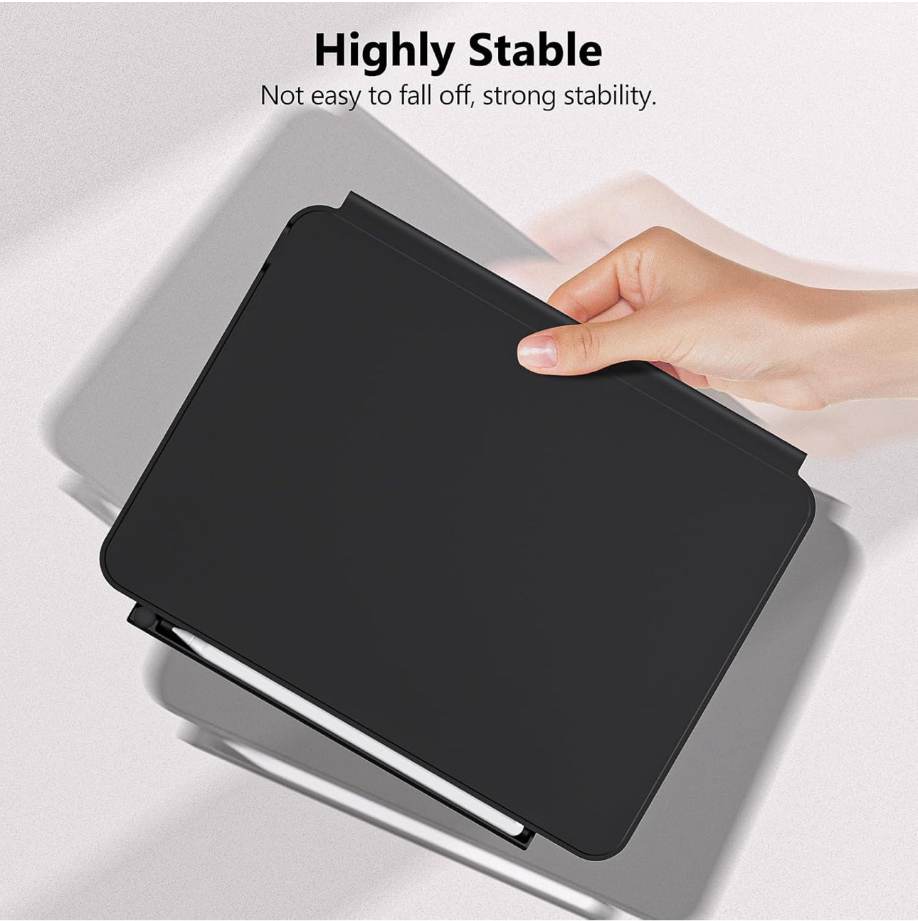 NALACAL Pencil Holder Case for Apple Pencil 2nd Generation, Compatible with Magic Keyboard, Smart Keyboard Folio Designed for Apple Pencil Holder, Other Magnetic Cases for Apple Pen (Black) - TQ STORE