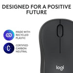 logitech M240 Wireless Optical Mouse with SilentTouch Technology (4000 DPI Adjustable, Sensor Technology, Graphite) - TQ STORE