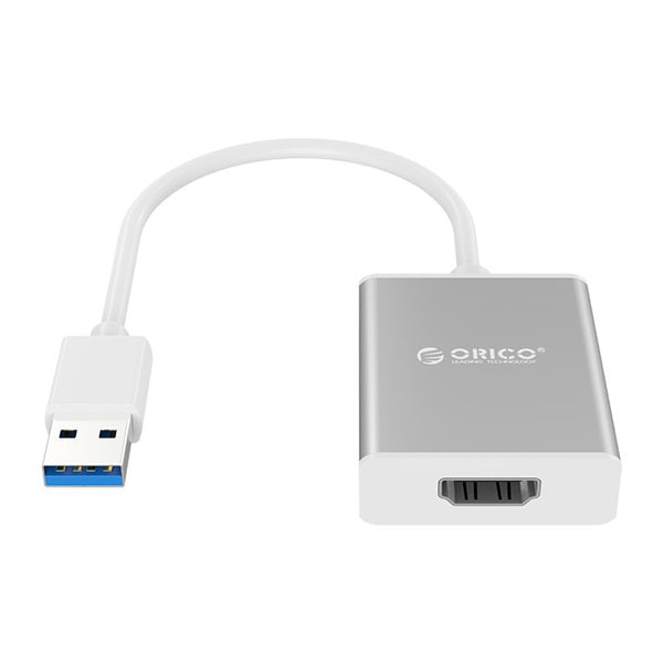 ORICO UTH USB to HDMI Adapter USB 3.0 Male – Female HDMI Convertor – Silver