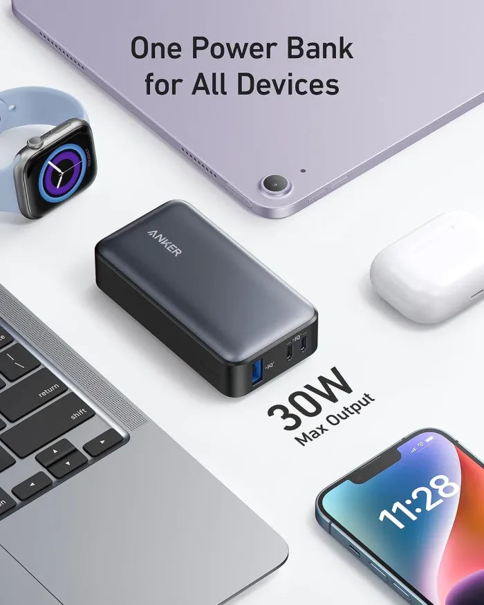 ANKER 533 POWER BANK 10000 MAH 30W + DISPLAY - VIOLET