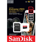 SanDisk 256GB Extreme Pro microSD Memory Card – 200MB/s