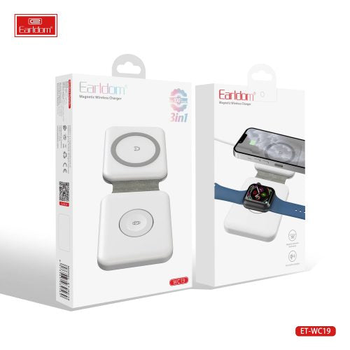 Earldom® WC19 Magnetic Wireless Charger 3 In 1