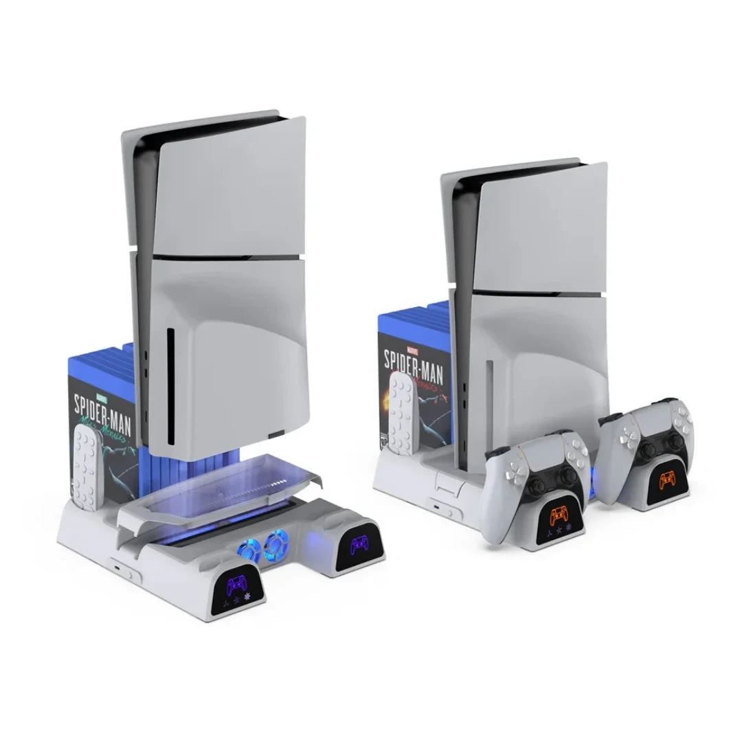 DOBE PS5 Cooling Fan with DualSense LED Charger - TQ STORE