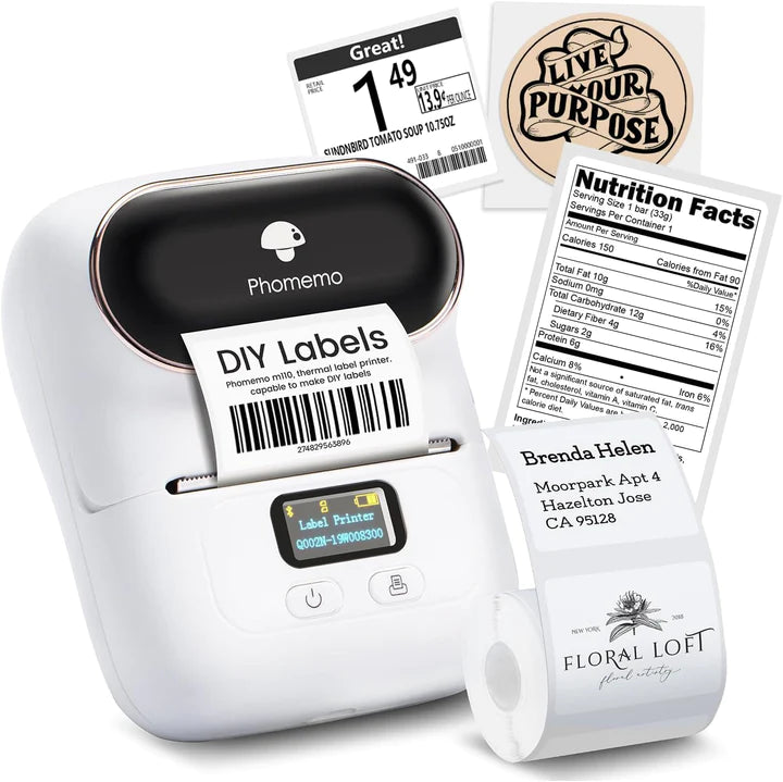 Phomemo M110 Thermal Mini Printer - WHITE