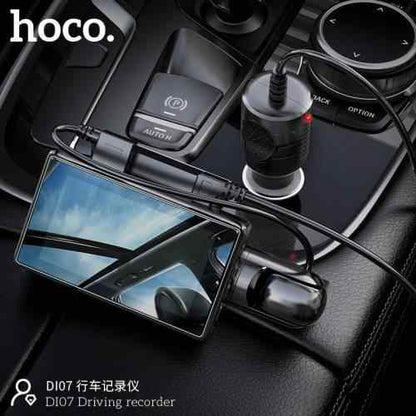 Hoco Di07 Dual Camera Driving Recorder or Dashcam