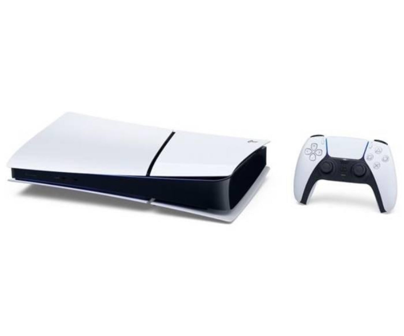 Sony PlayStation 5 Slim Digital Edition Console + Dual Sense Wireless White Controller