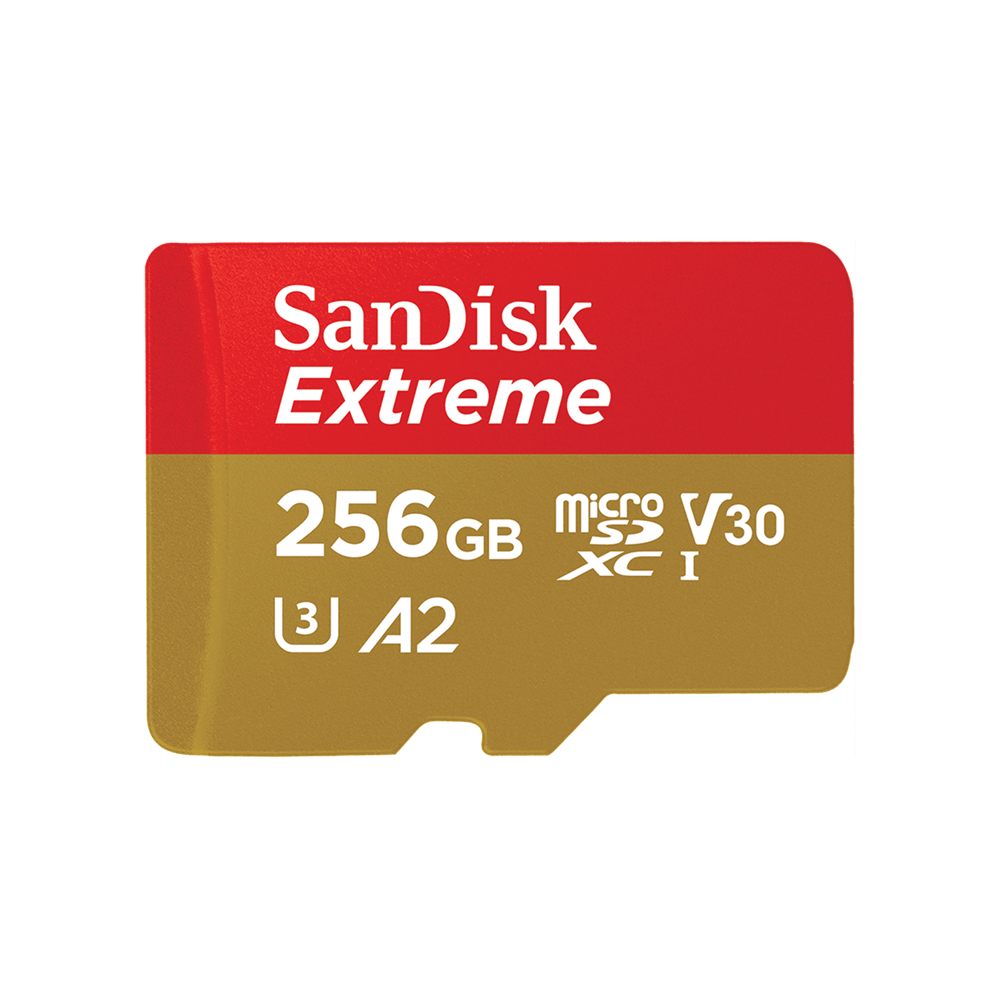 SanDisk 256GB Extreme microSD Card, 190MB/s