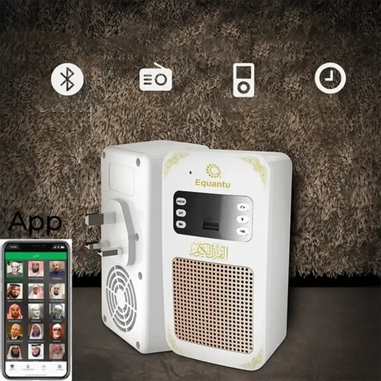 Equantu SQ669 Quran Speaker with Night Light and Remote Control