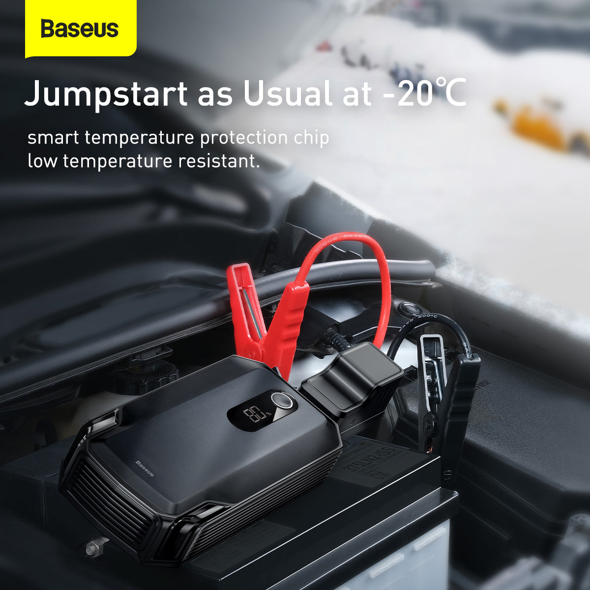 Baseus Super Energy Max Car Jump Starter 20000mAh With Peak Current 2000A – Black - TQ STORE