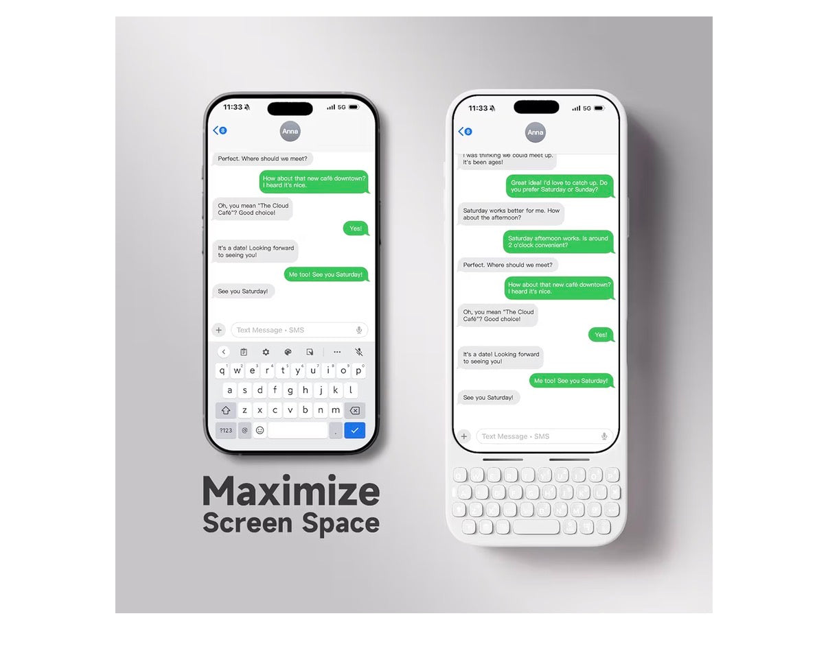 Akko MetaKey Keyboard for iPhone 17 Pro Max Maximize Screen Space Keyboard Case for Accurate Typing - lowest price in kuwait