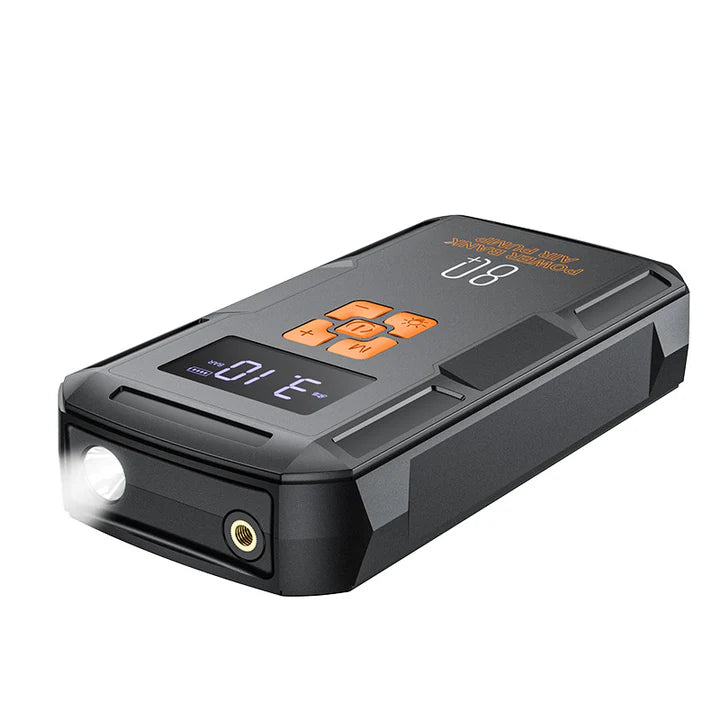 HOCO QS2 Super Energy Portable 4 in 1 Car Jump Starter 8000 MAH , Air Pump , Powerbank and Torch