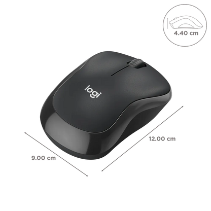 logitech M240 Wireless Optical Mouse with SilentTouch Technology (4000 DPI Adjustable, Sensor Technology, Graphite)