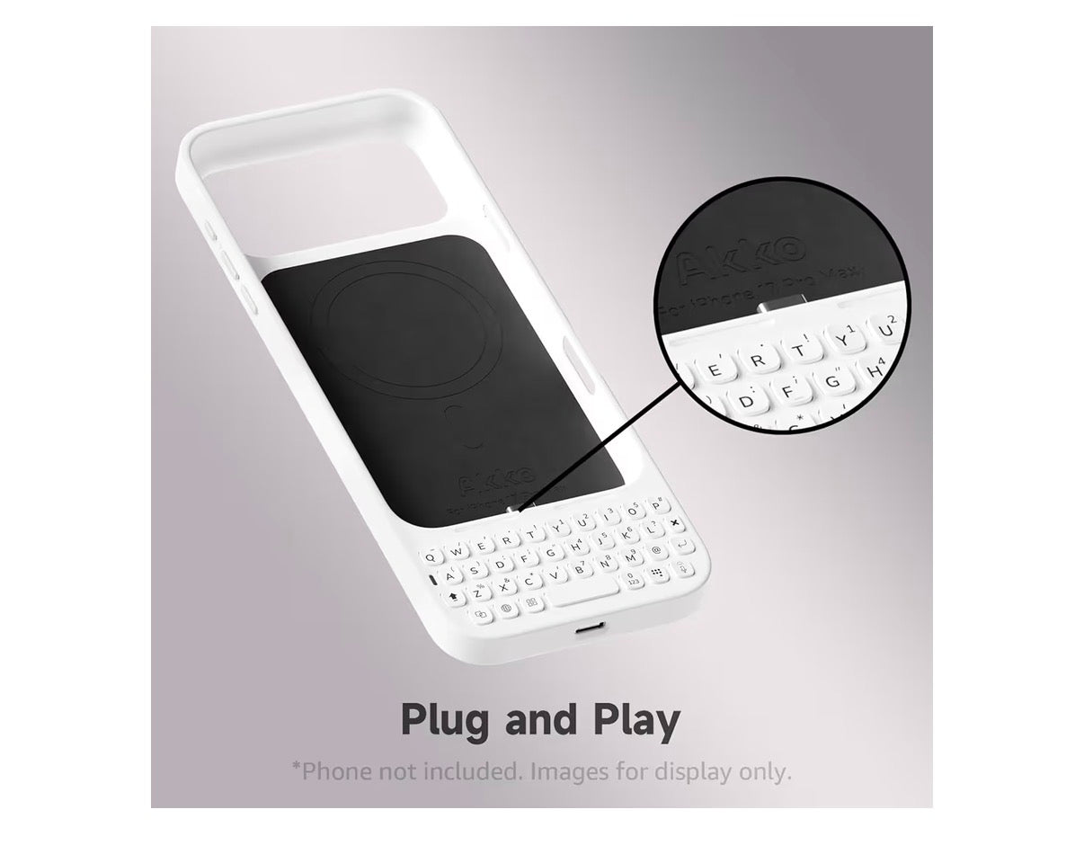 Akko MetaKey Keyboard for iPhone 17 Pro Max Maximize Screen Space Keyboard Case for Accurate Typing - lowest price in kuwait