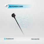 Powerology 2500W 6AC Power Strip with Built-In Retractable Cables - Black-Buy In Kuwait