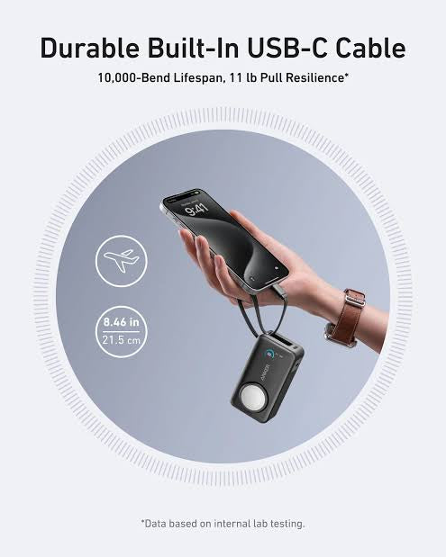 Anker Maggo Power Bank 10K 35W For Apple Watch Built-In Usb-C – Black - TQ STORE